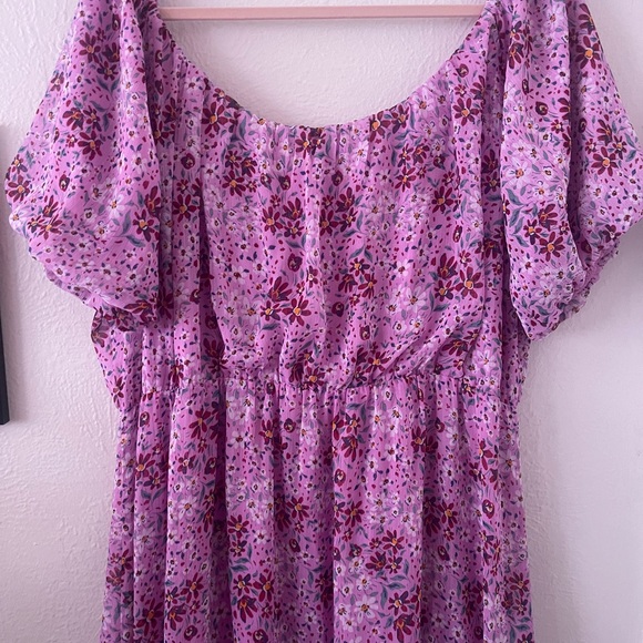 Draper James Lilac floral Dress, 1x - Picture 9 of 13